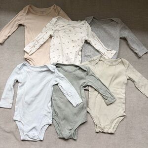 6 Month Baby Boy Long Sleeve Onesie Bundle